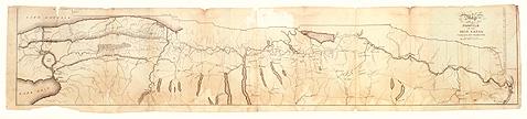 1825 Erie Canal map and profile