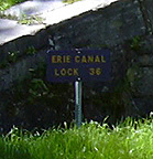 Sign at Erie Canal Lock No. 36, Little Falls, N.Y.